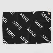  tekst | Vet Matig Zwart-wit Golfhanddoek (Horizontaal)