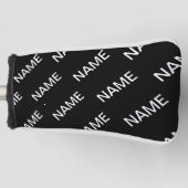  tekst | Vet Matig Zwart-wit Golfheadcover (Voorkant)