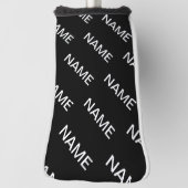  tekst | Vet Matig Zwart-wit Golfheadcover (Draai 90)