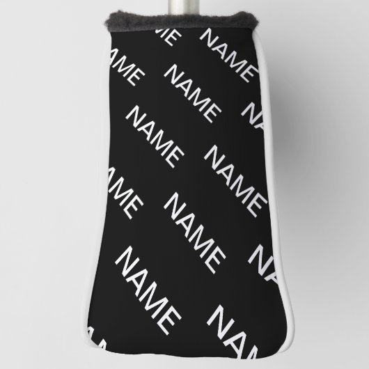 tekst | Vet Matig Zwart-wit Golfheadcover (Draai 90)