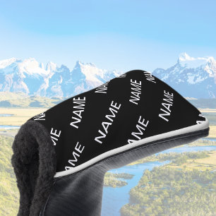  tekst   Vet Matig Zwart-wit Golfheadcover