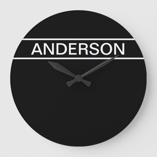  tekst | Vet Matig Zwart-wit Grote Klok (Voorkant)