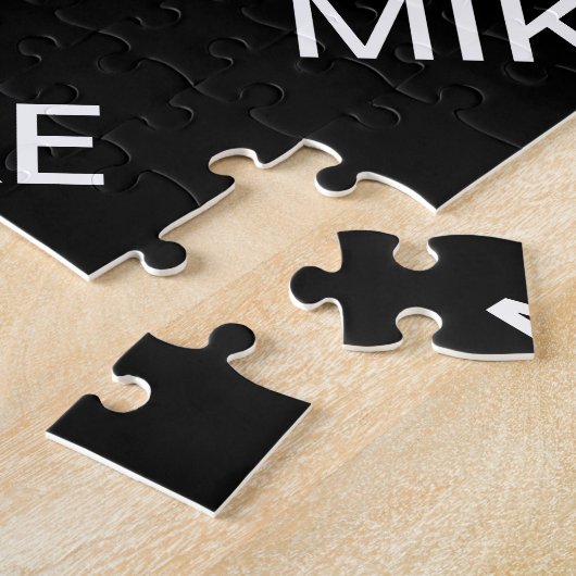  tekst | Vet Matig Zwart-wit Legpuzzel (Zijkant)