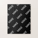 tekst | Vet Matig Zwart-wit Legpuzzel<br><div class="desc">Gedurfde moderne look.</div>