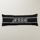  tekst | Vet Matig Zwart-wit Lichaamskussen (Achterkant)