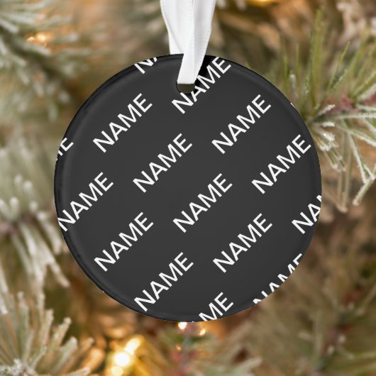 tekst | Vet Matig Zwart-wit Ornament (Boom)