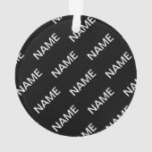 tekst | Vet Matig Zwart-wit Ornament (achterkant)