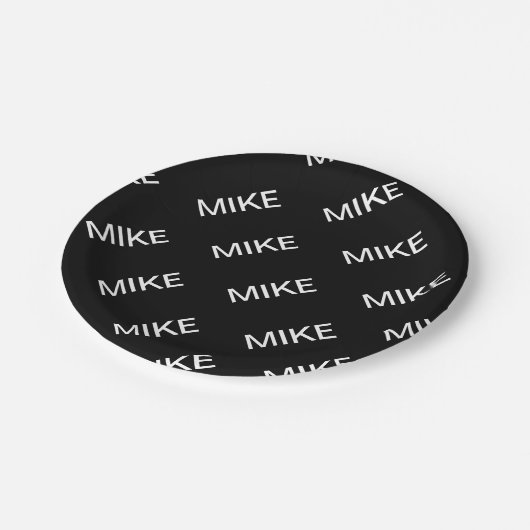  tekst | Vet Matig Zwart-wit Papieren Bordje (Gekanteld)