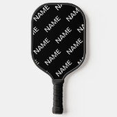  tekst | Vet Matig Zwart-wit Pickleball Paddle (Achterkant)
