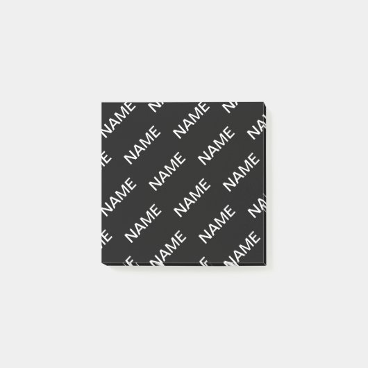 tekst | Vet Matig Zwart-wit Post-it® Notes (Voorkant)