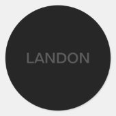  tekst | Vet Matig Zwart-wit Ronde Sticker (Voorkant)