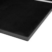  tekst | Vet Matig Zwart-wit Snijplank (Hoek)