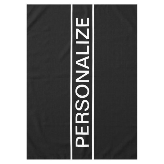  tekst | Vet Matig Zwart-wit Tafelkleed (Voorkant)