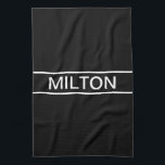 tekst | Vet Matig Zwart-wit Theedoek<br><div class="desc">Vette hedendaagse blik.</div>