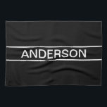 tekst | Vet Matig Zwart-wit Theedoek<br><div class="desc">Vette hedendaagse blik.</div>