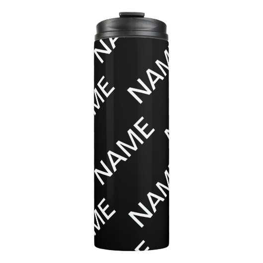  tekst | Vet Matig Zwart-wit Thermosbeker (Voorkant)