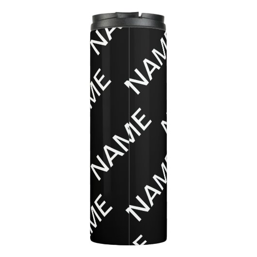  tekst | Vet Matig Zwart-wit Thermosbeker (Achterkant)