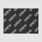  tekst | Vet Matig Zwart-wit Tissuepapier (Voorkant)