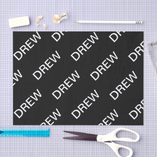  tekst | Vet Matig Zwart-wit Tissuepapier (Craft)