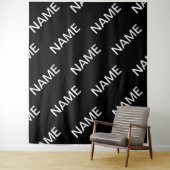 tekst | Vet Matig Zwart-wit Wandkleed (In situ)