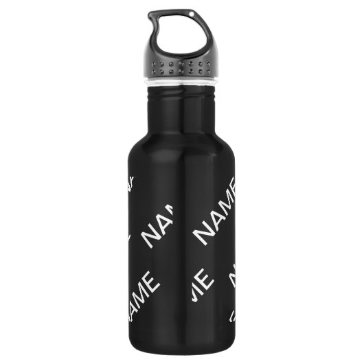  tekst | Vet Matig Zwart-wit Waterfles (Achterkant)