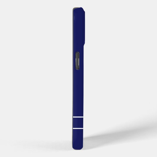  tekst | Vet Modern Navy Blauw & Wit Case-Mate iPhone Case (Achterkant / Rechts)