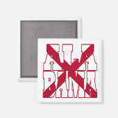 Tekst vlag Alabama Magneet (Voorkant / Achterkant)