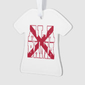 Tekst vlag Alabama Ornament (voorkant)