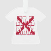 Tekst vlag Alabama Ornament (achterkant)