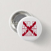 Tekst vlag Alabama Ronde Button 3,2 Cm (Voorkant /achterkant)
