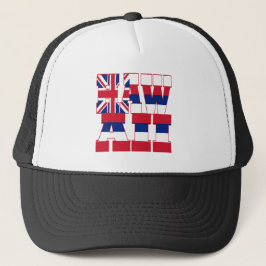 Tekst vlag Hawaï Trucker Pet
