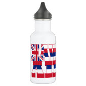 Tekst vlag Hawaï Waterfles (Links)