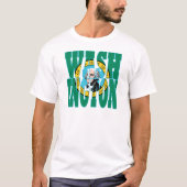 Tekst vlag Washington T-shirt (Voorkant)