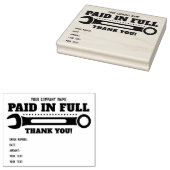 tekst volledig betaald Hartelijk dank! WRENCH Rubberstempel (Gestempeld)