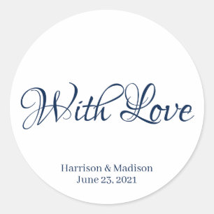 Tekst voor aangepast marinescript Weddenschap-cade Ronde Sticker