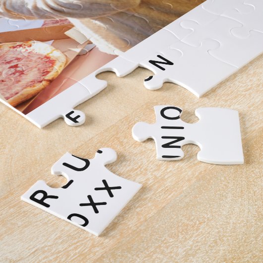 Tekst voor aangepaste foto van gezinshereniging legpuzzel (Zijkant)