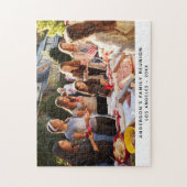 Tekst voor aangepaste foto van gezinshereniging legpuzzel (Verticaal)