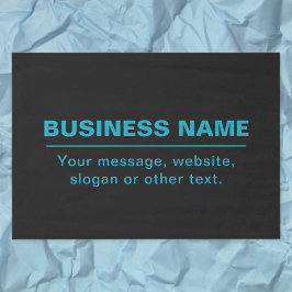  tekst voor bedrijven etc. Bewerkbaar zwart Tissuepapier