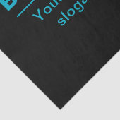 tekst voor bedrijven etc. Bewerkbaar zwart Tissuepapier (Detail)