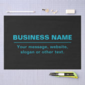 tekst voor bedrijven etc. Bewerkbaar zwart Tissuepapier (Craft)