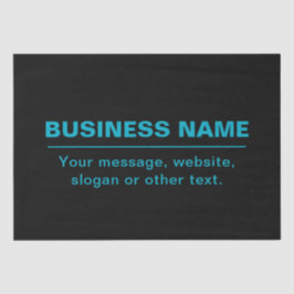  tekst voor bedrijven etc. Bewerkbaar zwart Tissuepapier