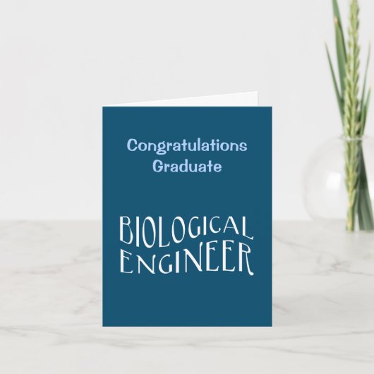 Tekst voor Biological Engineer Bedankkaart (Voorkant)