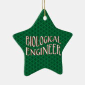Tekst voor Biological Engineer Keramisch Ornament (Rechts)