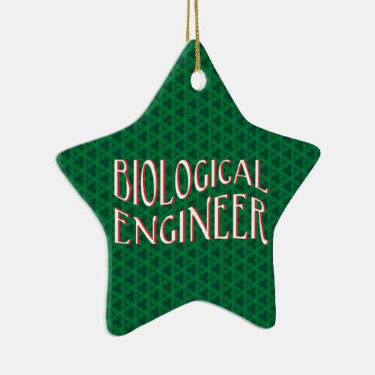 Tekst voor Biological Engineer Keramisch Ornament (Rechts)