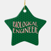 Tekst voor Biological Engineer Keramisch Ornament (Voorkant)