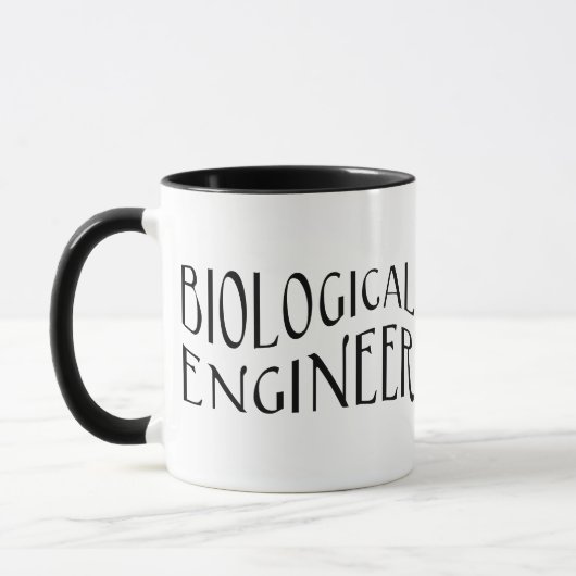 Tekst voor Biological Engineer Mok (Links)
