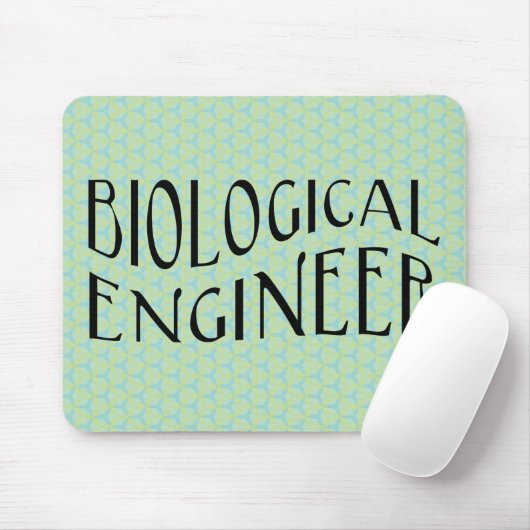 Tekst voor Biological Engineer Muismat (Met muis)
