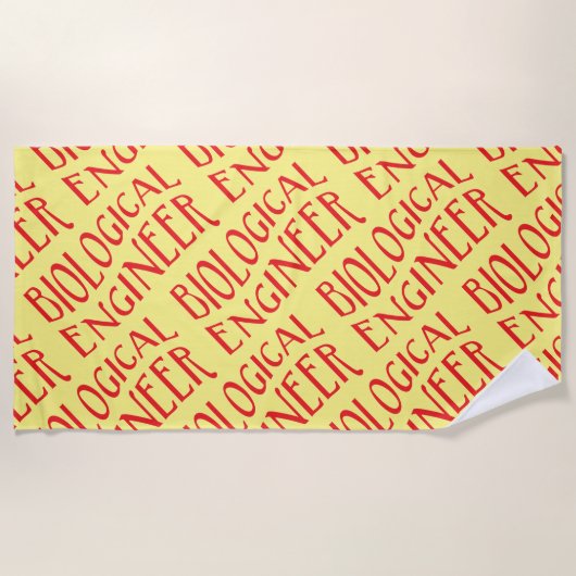 Tekst voor Biological Engineer Strandlaken (Voorkant)