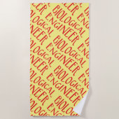 Tekst voor Biological Engineer Strandlaken (Voorkant)