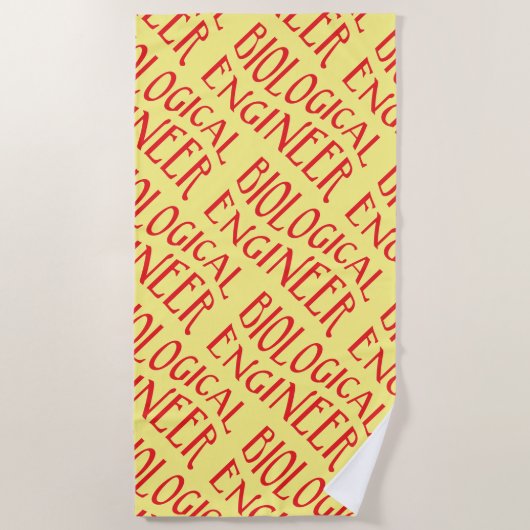 Tekst voor Biological Engineer Strandlaken (Voorkant)